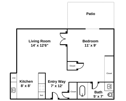 Studio Floor Plan